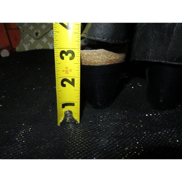 Söfft Milan Blk Italian Leather Gladiator Block heels Open toe Sandals side zip - Picture 7 of 14